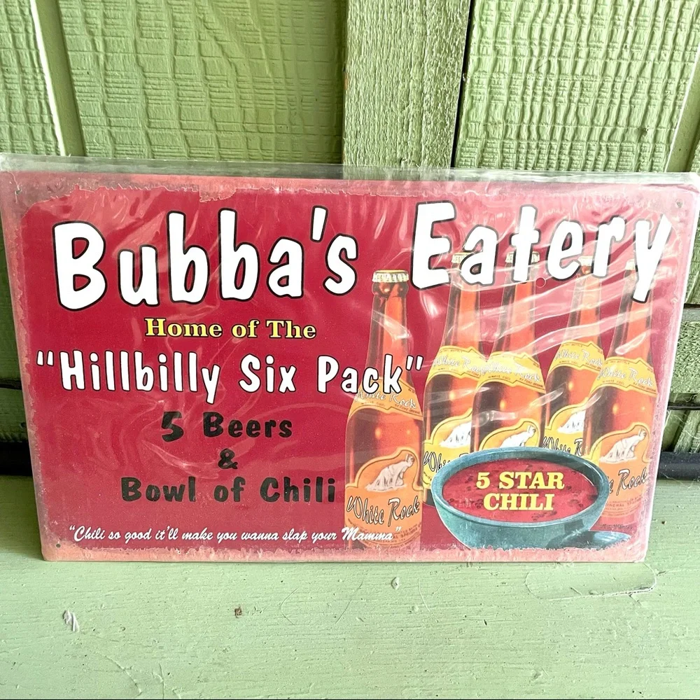 NEW Bubba’s Eatery Metal Sign